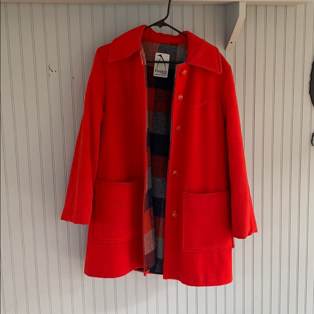 Vintage Wool Winter Peacoat